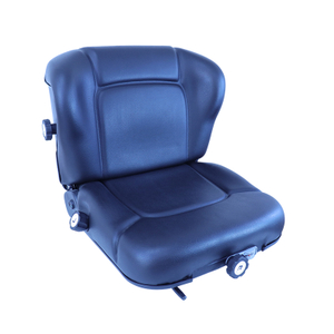 Универсальное сиденье из черного ПВХ для вилочного погрузчика и строительной техники